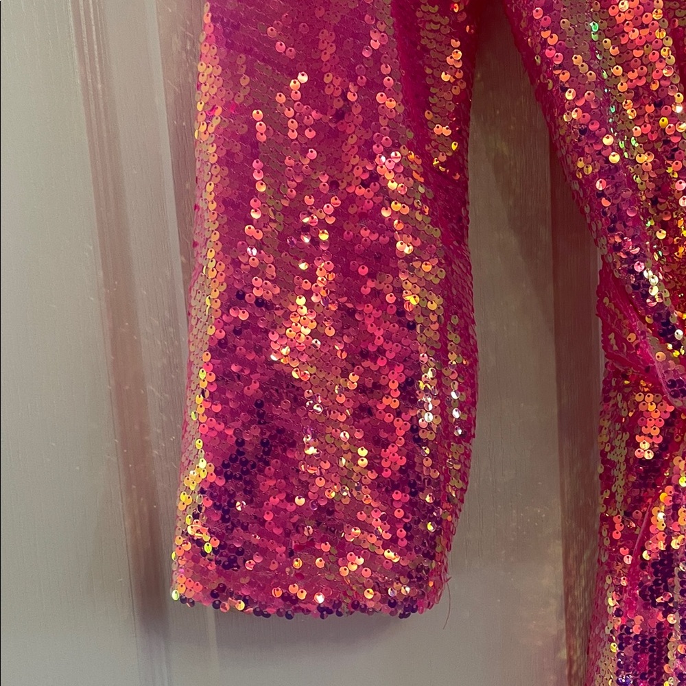 Buddy Love Vibrant Pink Sequin Wrap M - Picture 4 of 7